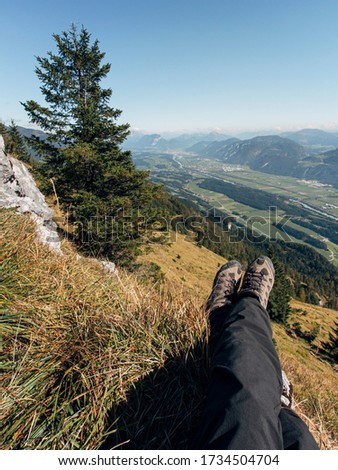 Similar – Image, Stock Photo alpine panorama