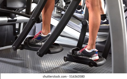 Legs On Elliptical Trainer