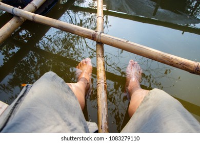 Legs Slipping Down Into Water Stock Photo Edit Now 1083279110   Legs Slipping Down Into Water 260nw 1083279110 