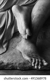 Legs of statue