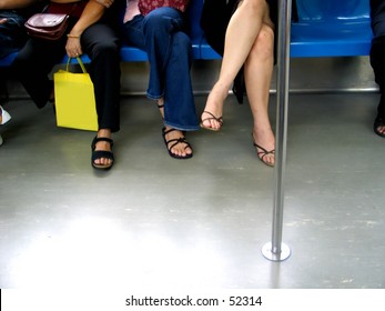 Legs in a train