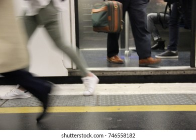 Legs in the underground