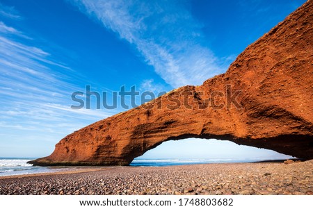 Legzira Beach Atlantic O
cean Morocco Stone Bridge