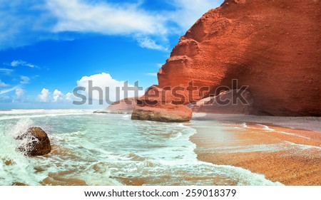Legzira beach, Sidi Ifni, Souss-Massa-Draa, Morocco