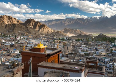 Leh City In Leh, Ladakh, India.