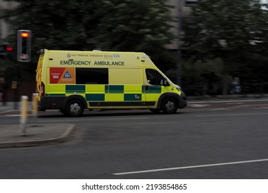 Leicester, United Knigdom- August 24, 2022: A Photo Of United Kingdom East Midlands Ambulance Service.