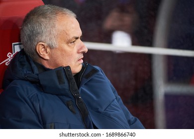 LEIPZIG, GERMANY - MARCH 10, 2020: Portrait Jose Mourinho Head Coach, Manager Of Tottenham Touch