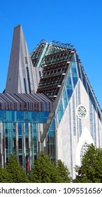 LEIPZIG, GERMANY; May 20, 2018: University St. Pauli At Augustusplatz. New Building By Dutsch Architect Erick Van Egeraat. 