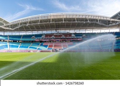 LEIPZIG, GERMANY - OCTOBER 9, 2018: Arena Red Bull Leipzig