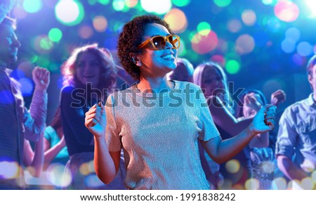 Similar – Image, Stock Photo Young african american woman web-surfing internet