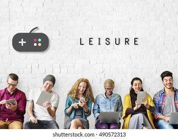 Leisure Game Playful Enjoyment Concept - Shutterstock ID 490572313