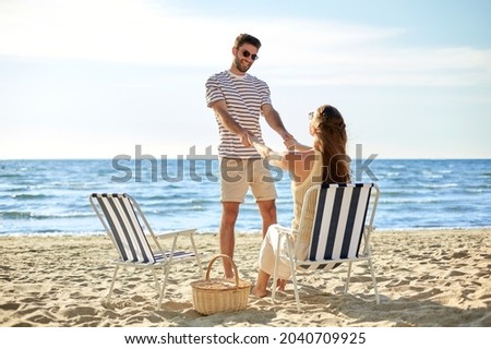 Similar – Image, Stock Photo beach chairs