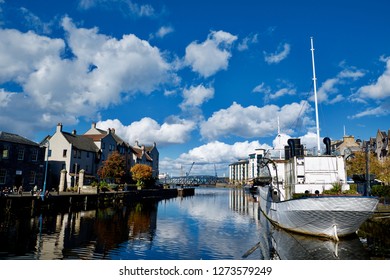 Leith Docks And Boat