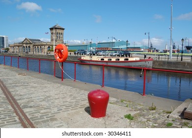 Leith Docks In Edinburgh Scotland