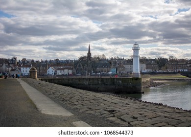 Leith Harbour And Lighthouse, Edinburgh