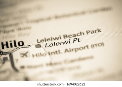 Leleiwi Point. Hawaii. USA on a geography map