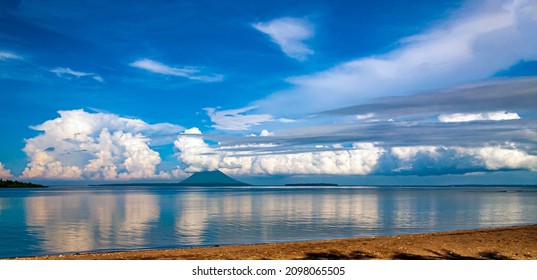 Lembah strait in North Sulawesi beach