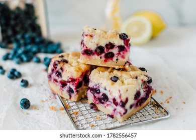 Lemon Blueberry Cheesecake Fruit Bar Dessert - Powered by Shutterstock