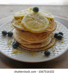 Lemon Blueberry Poppyseed Pancakes