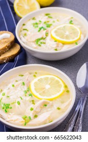 Lemon Chicken Orzo Soup. 