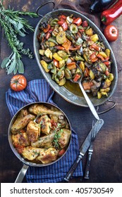 Lemon Chicken With Ratatouille