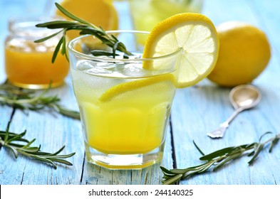 Lemon Fizz In A Glass.