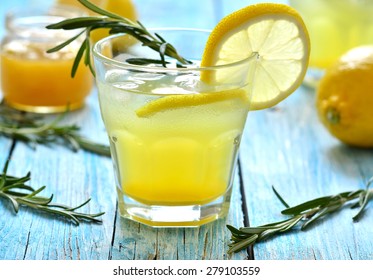 Lemon Fizz In A Glass.