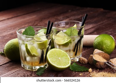 Lemon Fruit Lime Caipirinha Of Brazil