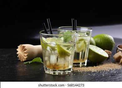 Lemon Fruit Lime Caipirinha Of Brazil