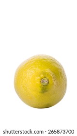 Lemon fruit over white background