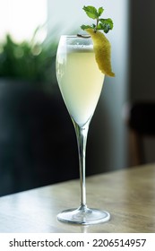 Lemon And Grapefruit With Egg White Citrus Spritzer Cocktail