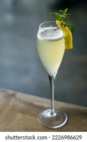 Lemon And Grapefruit With Egg White Citrus Spritzer Cocktail