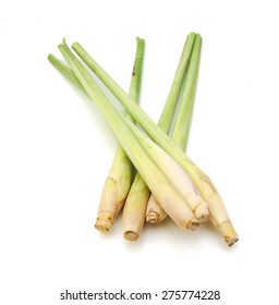 Lemon Grass Isolated On White Background 