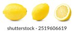 lemon isolated on white background. clipping path.