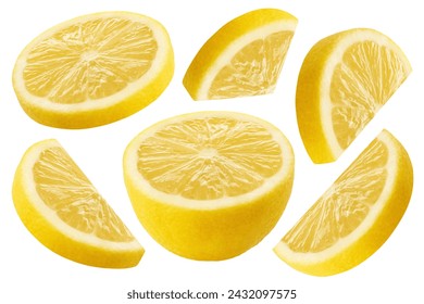 Lemon isolated on white background, collection - Powered by Shutterstock