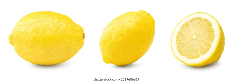 lemon isolated on white background. clipping path.