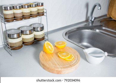 lemon at the kitchen