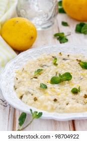 Lemon And Mint Risotto