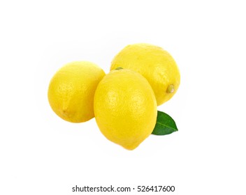 Lemon On White Background