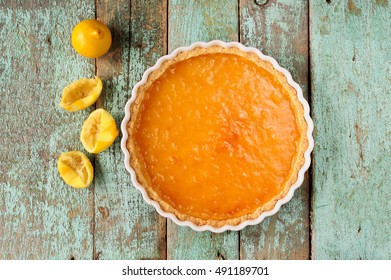 Lemon Pie With Fresh And Squeezed Lemon