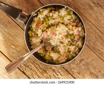 Lemon Risotto With Bacon And Peas