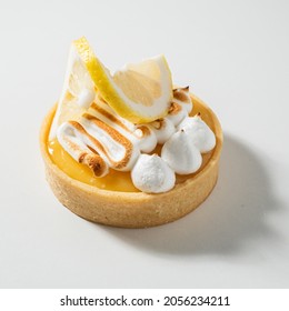 Lemon tart cake on white background,Food concept for restaurant and bakery shop. - Powered by Shutterstock