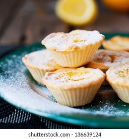 Lemon Tartlets with Powdered sugar
