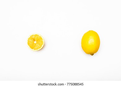  Lemon In White Background