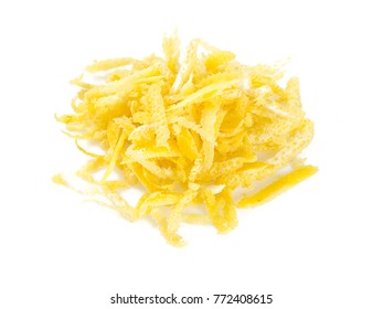 Lemon Zest Isoalted On White