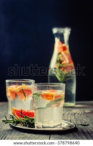 Similar – Infused fruit water cocktails and green vegetable smoothies