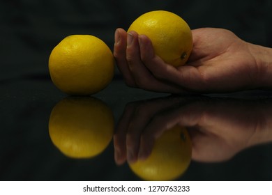 lemons in the table, kitchen