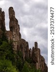 The Lena Pillars are a natural rock formation along the banks of the Lena River in far eastern Siberia, Sakha Republic, Russia