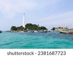 Lengkuas Island is an island in the Bangka Belitung Islands Province. It is located to the north of Tanjung Kelayang Beach, Sijuk District, Belitung Regency. This island is one of hundreds of islands 