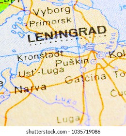 Leningrad On World Map Stock Photo 1035719086 | Shutterstock